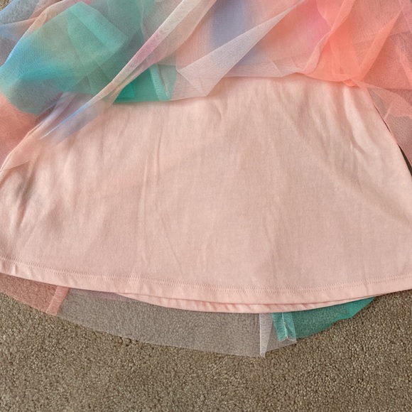 NWT, Cat & Jack, Pastel Lined Tulle Dress, 3T - Picture 4 of 5